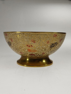 Small painted brass fontaniera used
