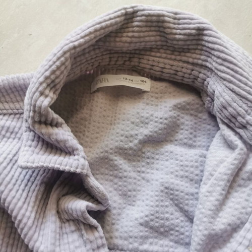 Zara corduroy shirt for girl size 164 like new, purple