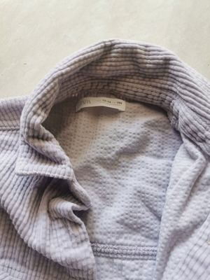 Zara corduroy shirt for girl size 164 like new, purple