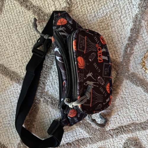 Polo kids bag like new, black and orange