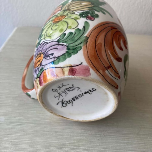Handmade ceramic mug Skyros like new