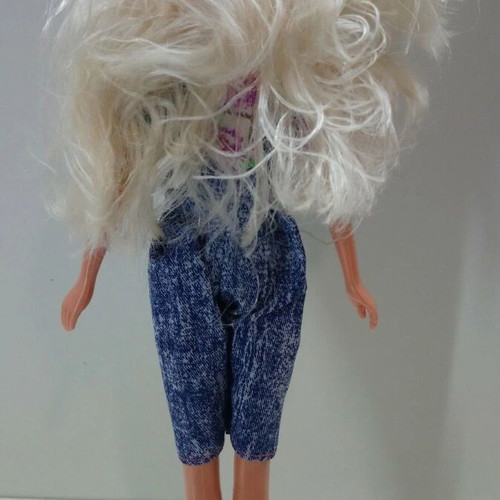 Vtg Made in China Doll floral with free dress used