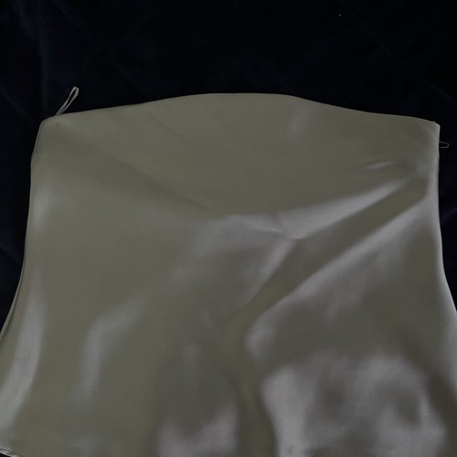 Zara satin strapless top size M used, sage green