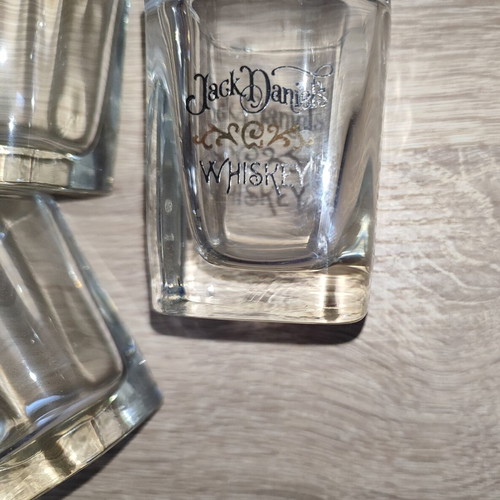 Jack Daniel's vintage shot glass set of 9, like new