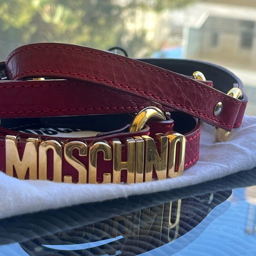 Moschino red belt like new