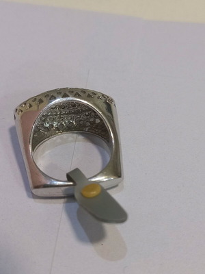 Silver ring new, size 55