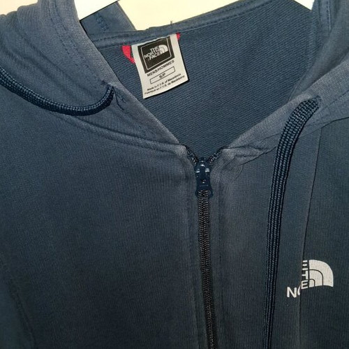 The North Face jacket with hood like new, dark blue, size S