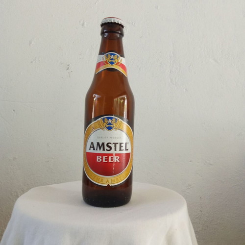Amstel beer collectible bottle from 2000s