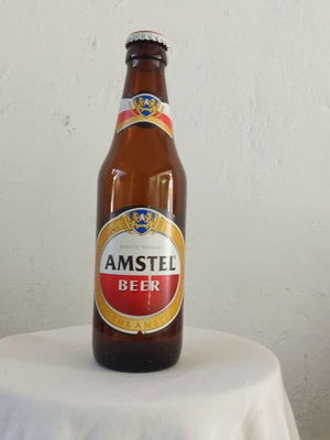 Amstel beer collectible bottle from 2000s