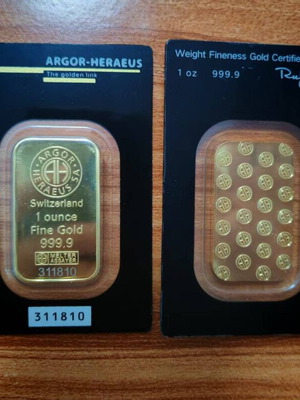 Gold bar gold Switzerland new