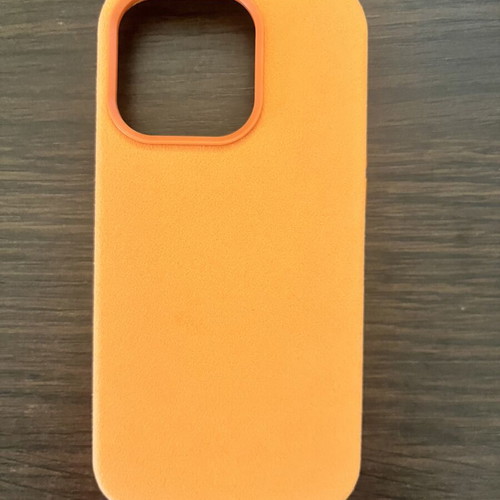 Magsafe Case for iPhone 14 Pro New Orange with Soft Fabric Texture