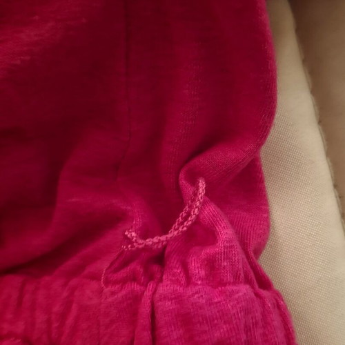 Ralph Lauren blouse like new, dark pink linen and viscose, size XL