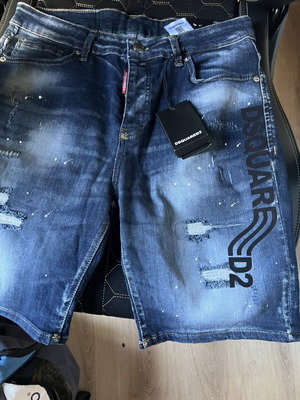Dsquared2 μπλε σκούρα τζιν σορτς καινούργια, μέγεθος L