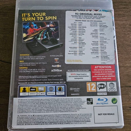 DJ Hero PlayStation 3 game used, simulation genre