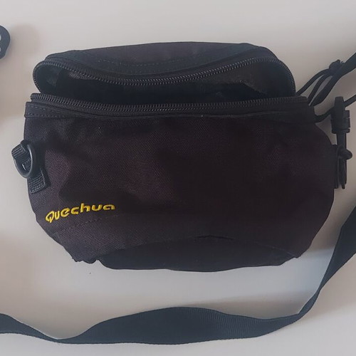 Guechua waist bag used, black color