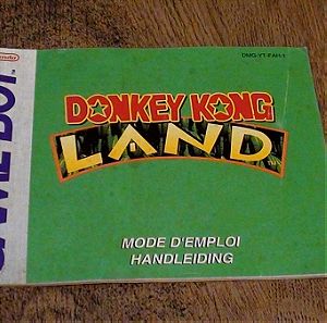 donkey kong land manual nintendo gameboy