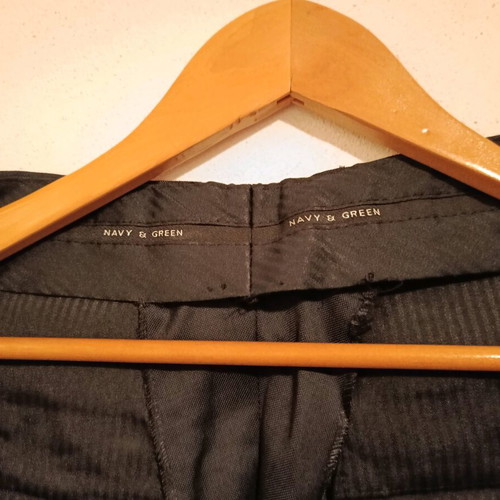 Navy & Green men's suit like new, black and blue, size M