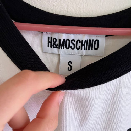 Moschino top like new, white and black, size S