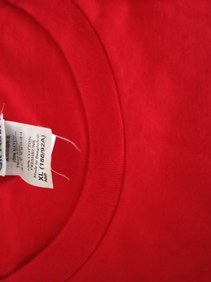 Κοντομάνικη μπλούζα Ferrari κόκκινη καινούργια, μέγεθος XL