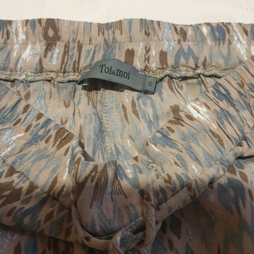 Toi Moi brown palazzo pants worn, excellent condition