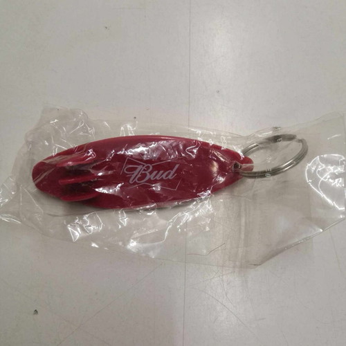 Bud keychain bottle opener new unused