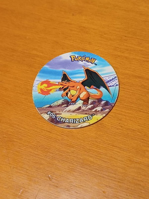Pokemon Tazos League #06 Charizard rare, like new (2002)