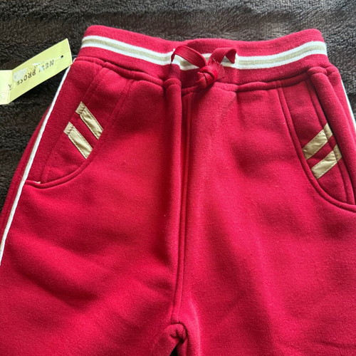 Children's tracksuit with fleece red, new, age 8