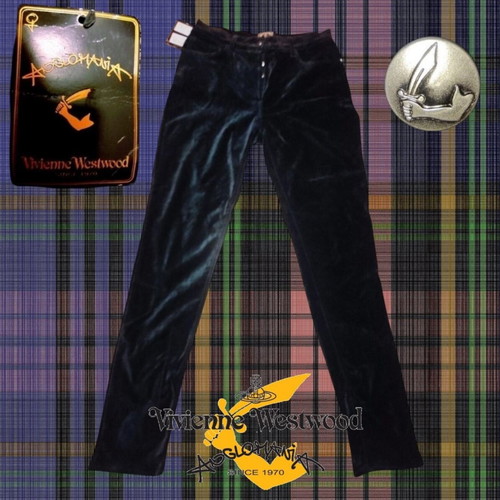 Vivienne Westwood Anglomania Black Velvet Jeans New with Tags