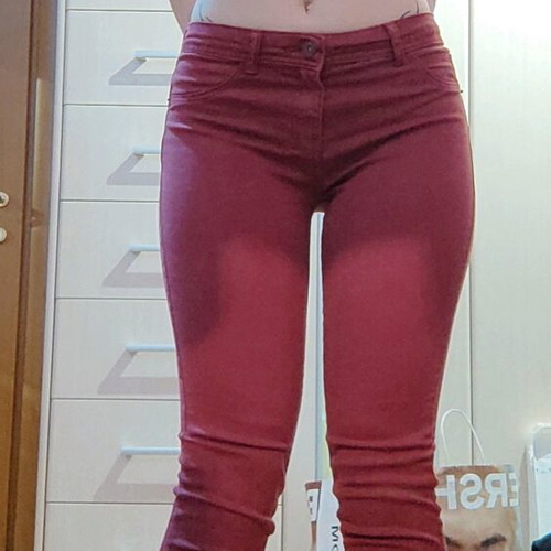 Bershka Red Skinny Jeans like new, size 36