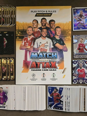 Match Attax 2025/26 Trading Cards New, 277 Cards with Inserts