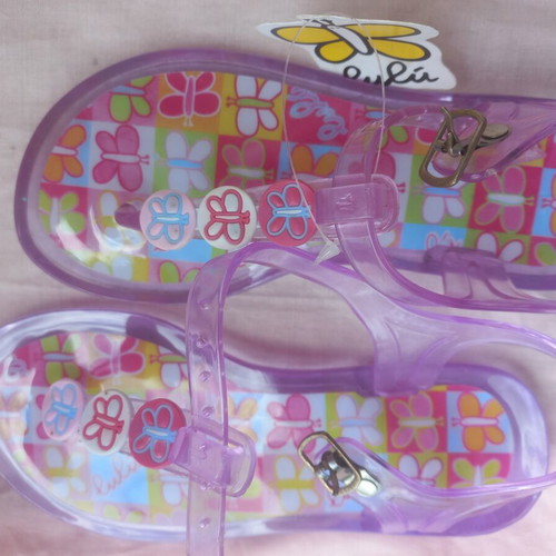 Lulu Jelly Sandals size 29 new, purple silicone