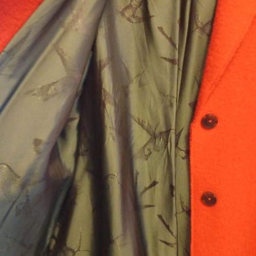 Lightweight oversized coat burnt orange like new