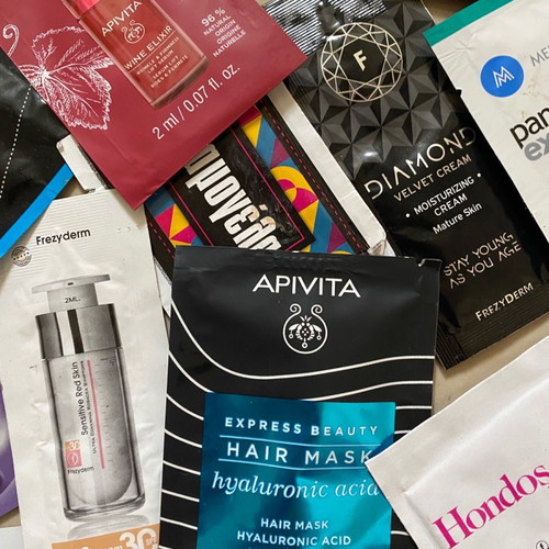 Sample masks Apivita, Loreal, Fresh Line, Cerave, Panthenol, Frezyderm, Youth Lab and more new