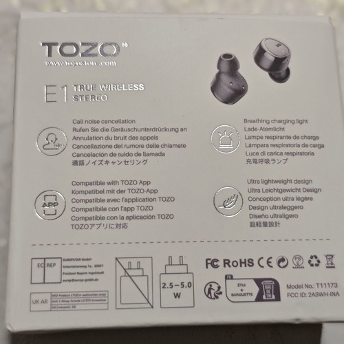 TOZO E1 Wireless Headphones new