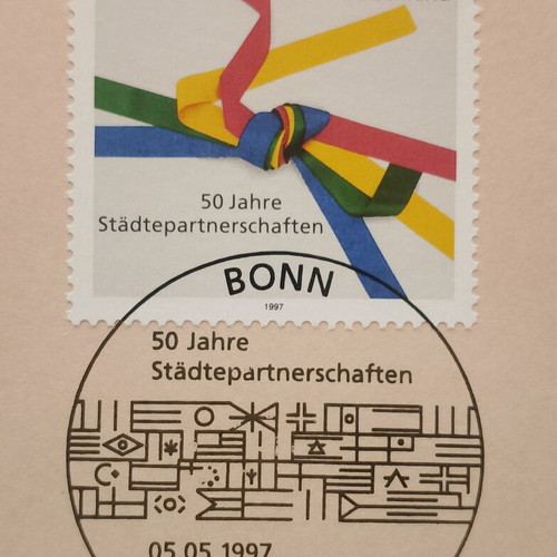 Germany 1997 stamp with Bonn first day cover cancellation
