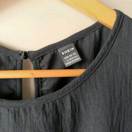 Shein women's black one-piece jumpsuit like new, size L