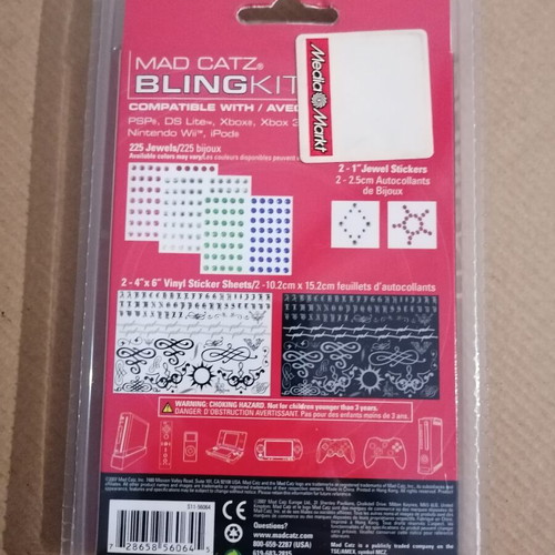 Mad Catz Bling Kit universal sticker set for consoles and accessories
