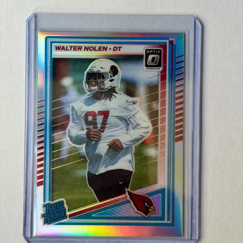 2025 Panini Donruss Optics Football Rated Rookie Card Walter Nolan #276 Holo Prizm new