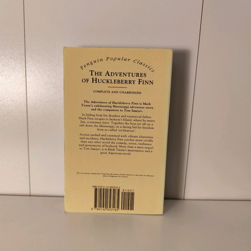 'The Adventures of Huckleberry Finn' by Mark Twain used, softcover, English