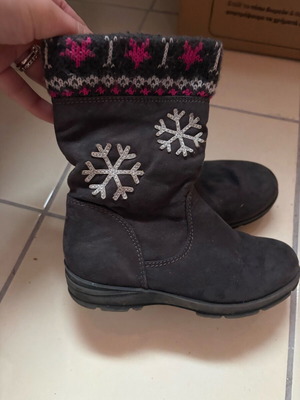 Μπότες γκρι καστόρ σουέντ 27 cupcake couture μεταχειρισμένες με επένδυση