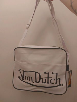 Von Dutch shoulder bag white brand new with tags