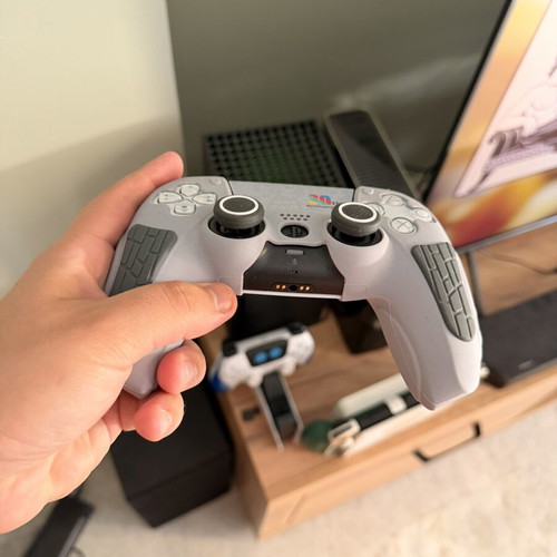 Sony DualSense Controller PS5 with TMR Sticks like new, white