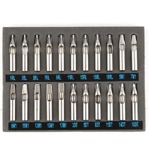 Set of 22 Professional Tattoo Tips Stainless Surgical Steel 304