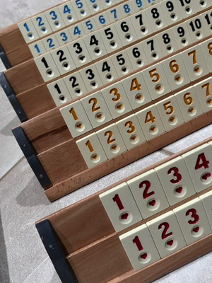 Board game with wooden bases new in original packaging