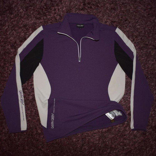 Galvin Green Mens Insula Pullover size M like new, white and purple