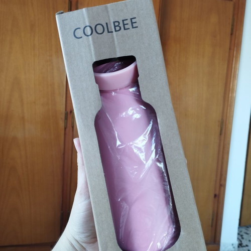 Coolbee pink insulated bottle, stainless steel, 500 ml