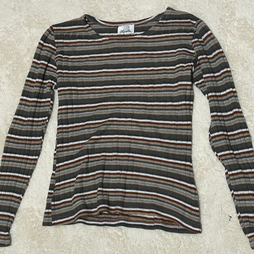 Fashion Mandlen blouse like new, size S, white and beige