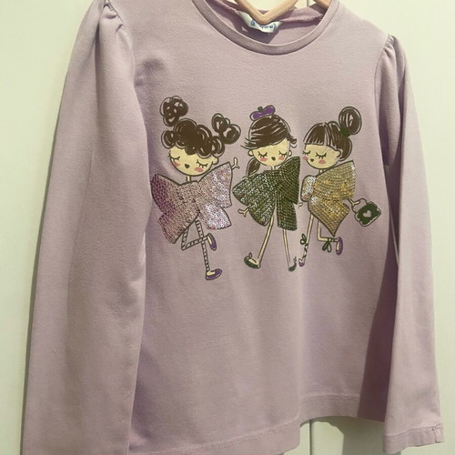 Mayoral children's blouse like new, 116 cm, with design and sparkle