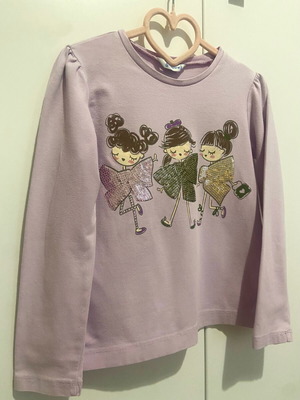 Mayoral children's blouse like new, 116 cm, with design and sparkle