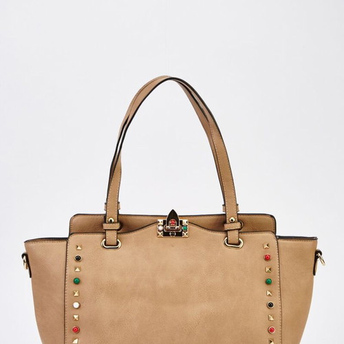 Jamie bag women beige new with tags, handheld, spacious